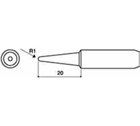 Наконечник для паяльников серии 900 701 702B HAKKO 900L-T-2B 400002