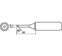 Наконечник для паяльников серии 900 701 702B HAKKO 900L-T-2C 400005