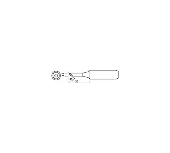 Наконечник для паяльников серии 900 701 702B HAKKO 900L-T-3C 400006 1