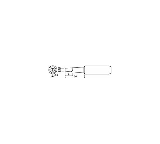 Наконечник для паяльников серии 900 701 702B HAKKO 900L-T-3.2D 400004 1