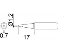 Наконечник для паяльников серии 900 701 702B HAKKO 900M-T-1.2D 300002