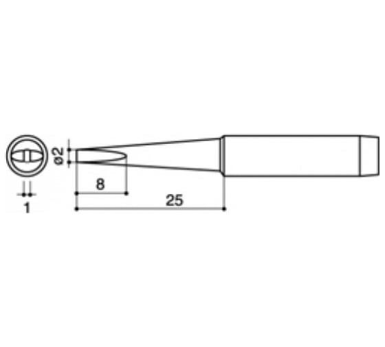 Наконечник для паяльников серии 900 701 702B HAKKO 900M-T-2LD 300028 1
