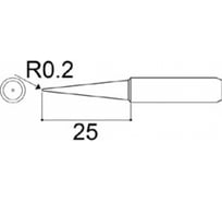 Наконечник для паяльников серии 900 701 702B HAKKO 900M-T-LB 300025