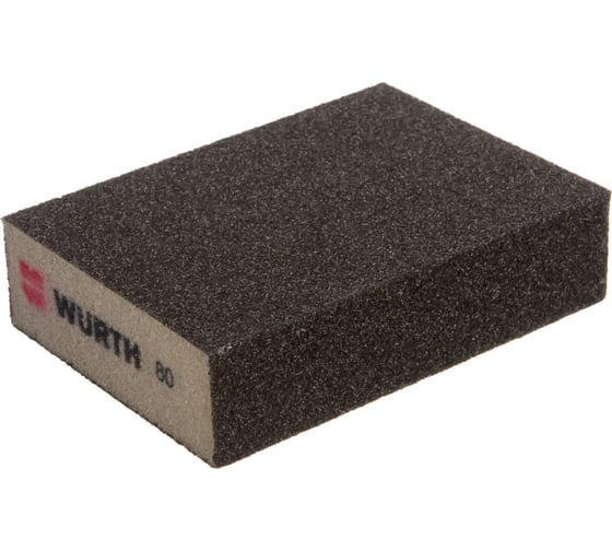 Губка шлифовальная ALU-OXYD-K80 (100х68х25 мм) WURTH 058701 80 090 10 1