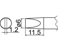Наконечник T20-D6 для станций FX-838 HAKKO 500013