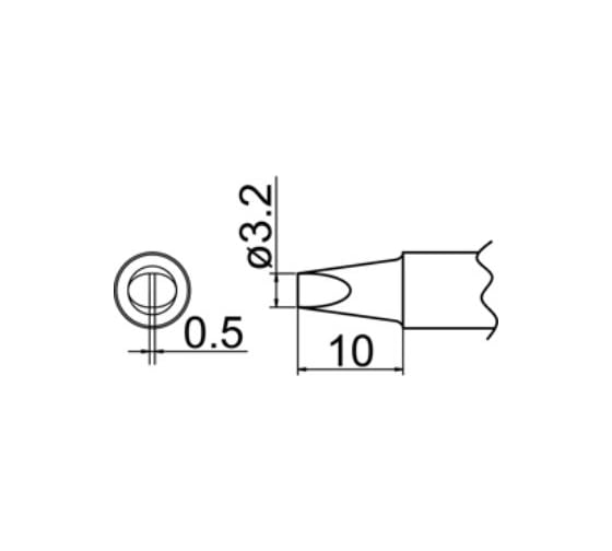Наконечник T20-D32 для станций FX-838 HAKKO 500012 1