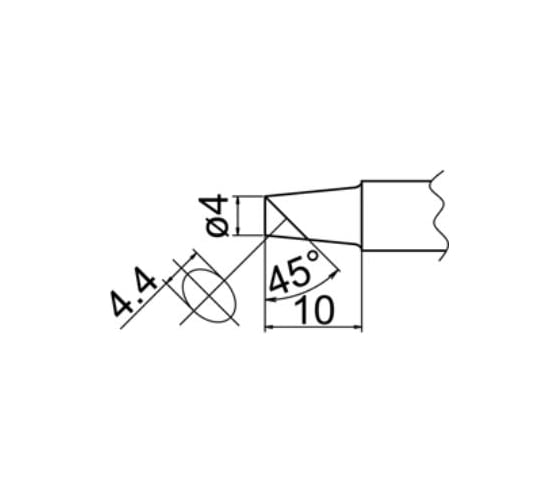 Наконечник T20-BC4 для станций FX-838 HAKKO 500005 1