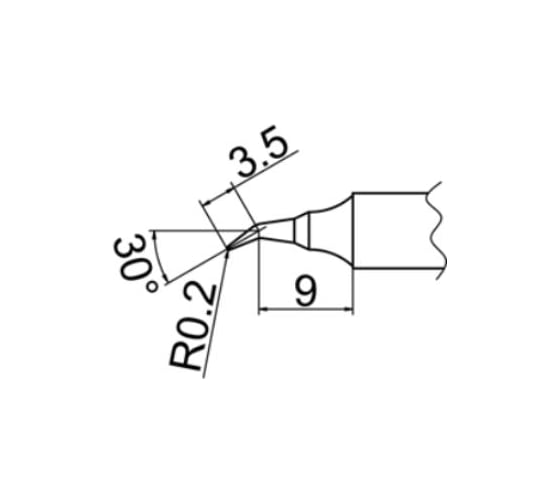 Наконечник T20-J02 для станций FX-838 HAKKO 500019