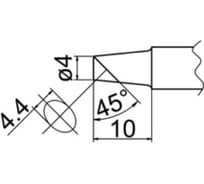 Наконечник T20-BCF4 для станций FX-838 HAKKO 500007