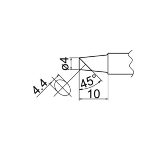 Наконечник T20-BCF4 для станций FX-838 HAKKO 500007 1