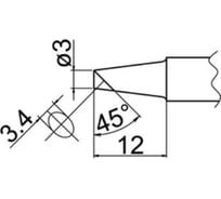 Наконечник T20-BCF3 для станций FX-838 HAKKO 500006