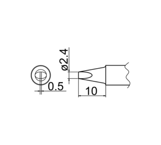 Наконечник T20-D24 для станций FX-838 HAKKO 500011 1