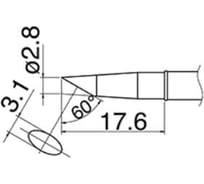 Наконечник T31-01BC28 для станций FX-100 HAKKO 600002