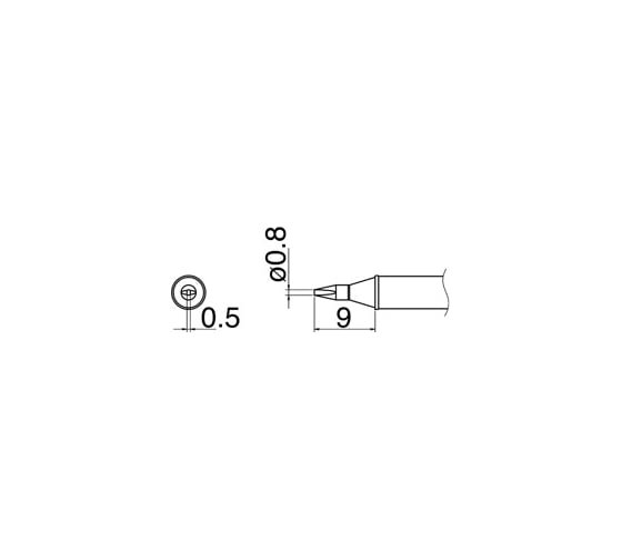 Наконечник T31-03D08 для станций FX-100 HAKKO 800004 1
