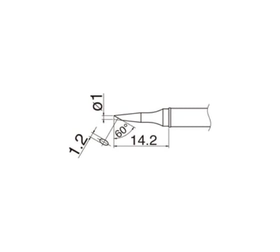 Наконечник T31-02BC1 для станций FX-100 HAKKO 700001 1