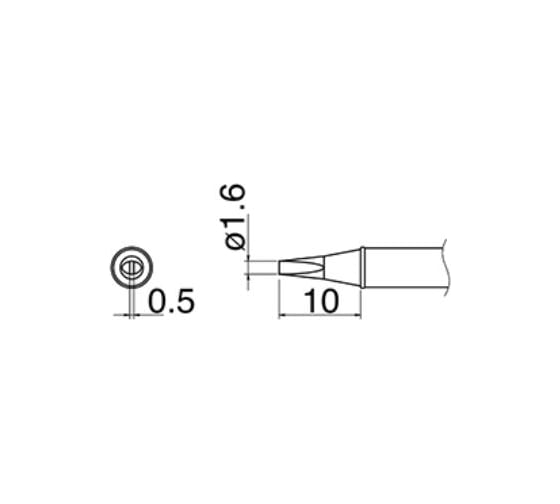 Наконечник T31-02D16 для станций FX-100 HAKKO 700005 1