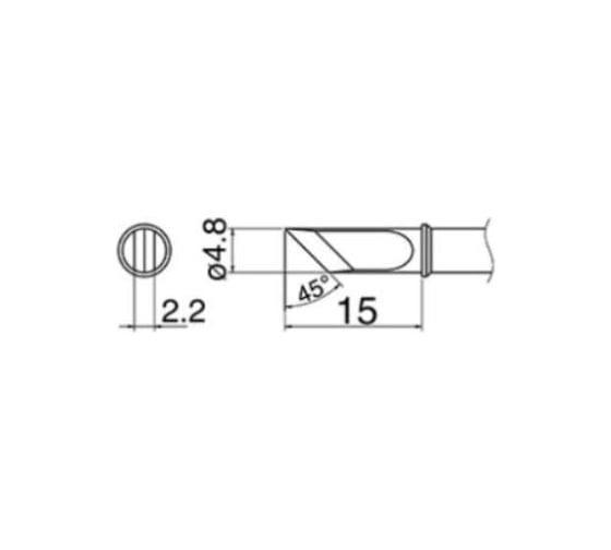 Наконечник T31-01KU для станций FX-100 HAKKO 600015 1