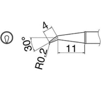 Наконечник T31-02J02 для станций FX-100 HAKKO 700011