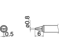 Наконечник T31-02WD08 для станций FX-100 HAKKO 700008