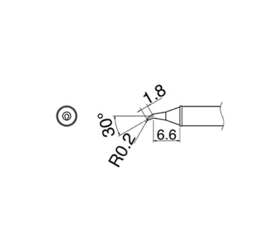 Наконечник T31-01JS02 для станций FX-100 HAKKO 600013