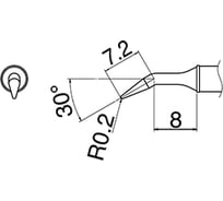 Наконечник T31-02JL02 для станций FX-100 HAKKO 700012