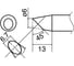 Наконечник T33-BC6 для станций FX-801 HAKKO 900005 1