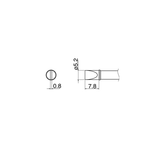 Наконечник T31-03D52 для станций FX-100 HAKKO 800007 1