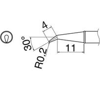 Наконечник T31-03J02 для станций FX-100 HAKKO 800011