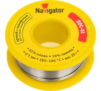 Припой 93 718 NEM-Pos04-61K-1-F20 1 мм, 20 г Navigator 28357