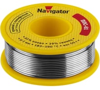 Припой 93 719 NEM-Pos05-61K-1-K50 1 мм, 50 г Navigator 28358