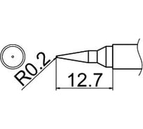 Наконечник T12-IL для станций FX-950/FX-951/FX-952/FM-203 HAKKO 100022
