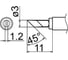 Наконечник T12-KU для станций FX-950/FX-951/FX-952/FM-203 HAKKO 100029 1