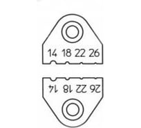 Набор ножей для термопинцета AWG 14, 18, 22, 26 WELLER 58725732