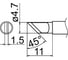 Наконечник T12-KR для станций FX-950/FX-951/FX-952/FM-203 HAKKO 100028 1