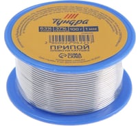 Припой ПОС 63 на катушке, 1 мм, 100 г ТУНДРА 2296225