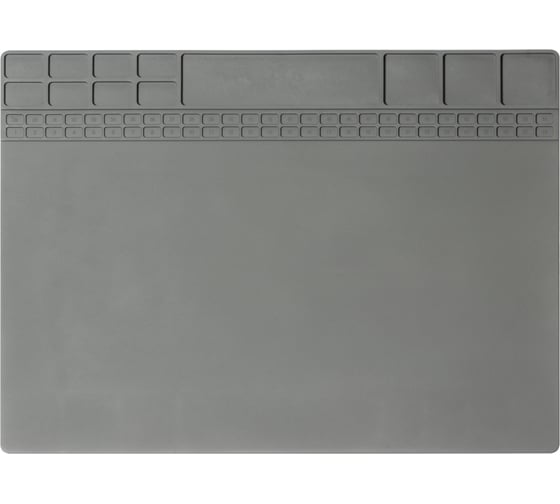 Термостойкий коврик для пайки и ремонта Т611 400x300 мм, серый QUICKO QTST611