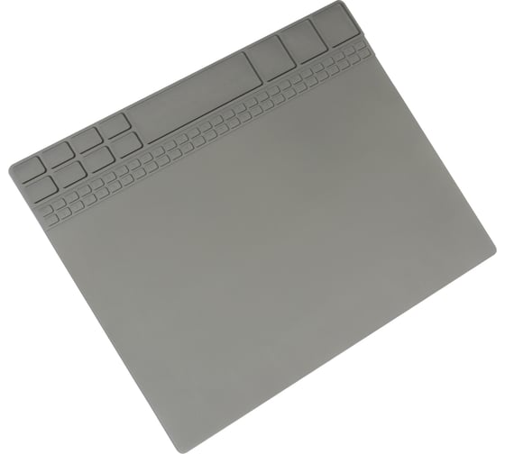 Термостойкий коврик для пайки и ремонта Т611 400x300 мм, серый QUICKO QTST611