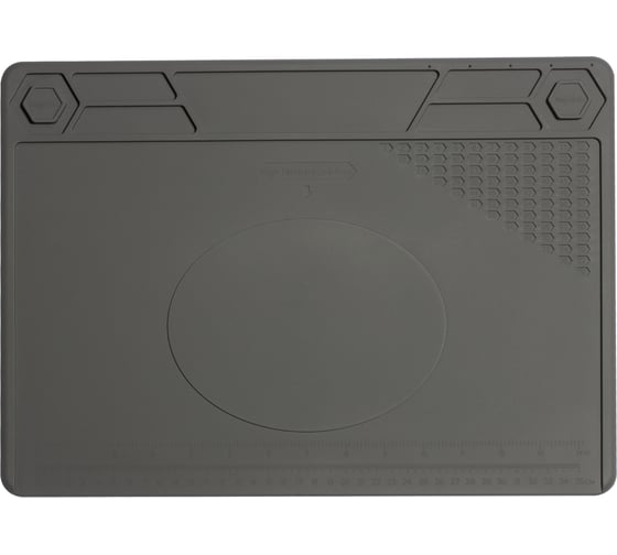 Термостойкий коврик для пайки и ремонта T616 400x290 мм, серый QUICKO QTST616