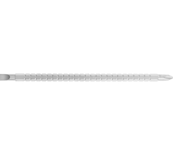 Сменное жало для отвертки CrV, двухстороннее, SL6 - PH2, 160 мм ТУНДРА 7805412