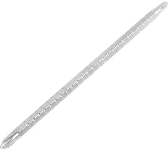 Сменное жало для отвертки CrV, двухстороннее, PH1 - PH2, 160 мм ТУНДРА 7805408