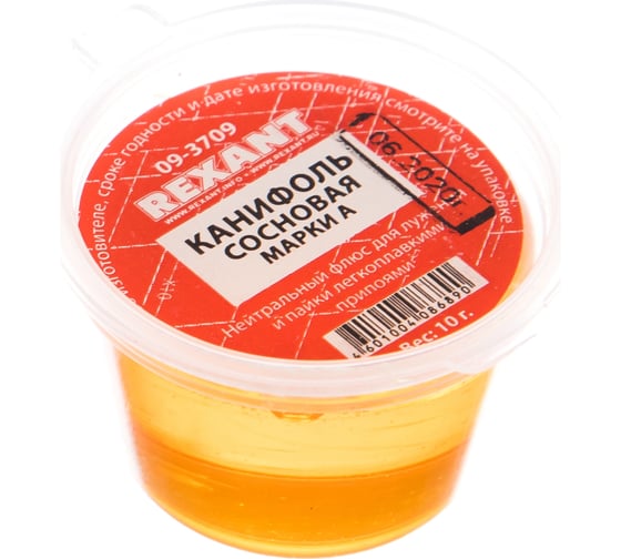 Сосновая канифоль Rexant марка А 10 г 09-3709 1