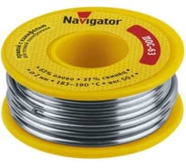 Припой 93 786 NEM-Pos05-63K-2-K50 ПОС-63, катушка, 2 мм, 50 г Navigator 28832 93786