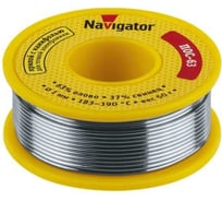 Припой 93 776 NEM-Pos05-63K-1-K50 ПОС-63, катушка, 1 мм, 50 г Navigator 28822