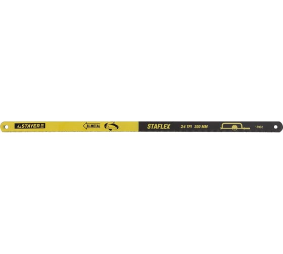 Полотно STAYER -Flex Professional по металлу биметаллическое 24 TPI 300 мм 2 шт. 15932-S2 1
