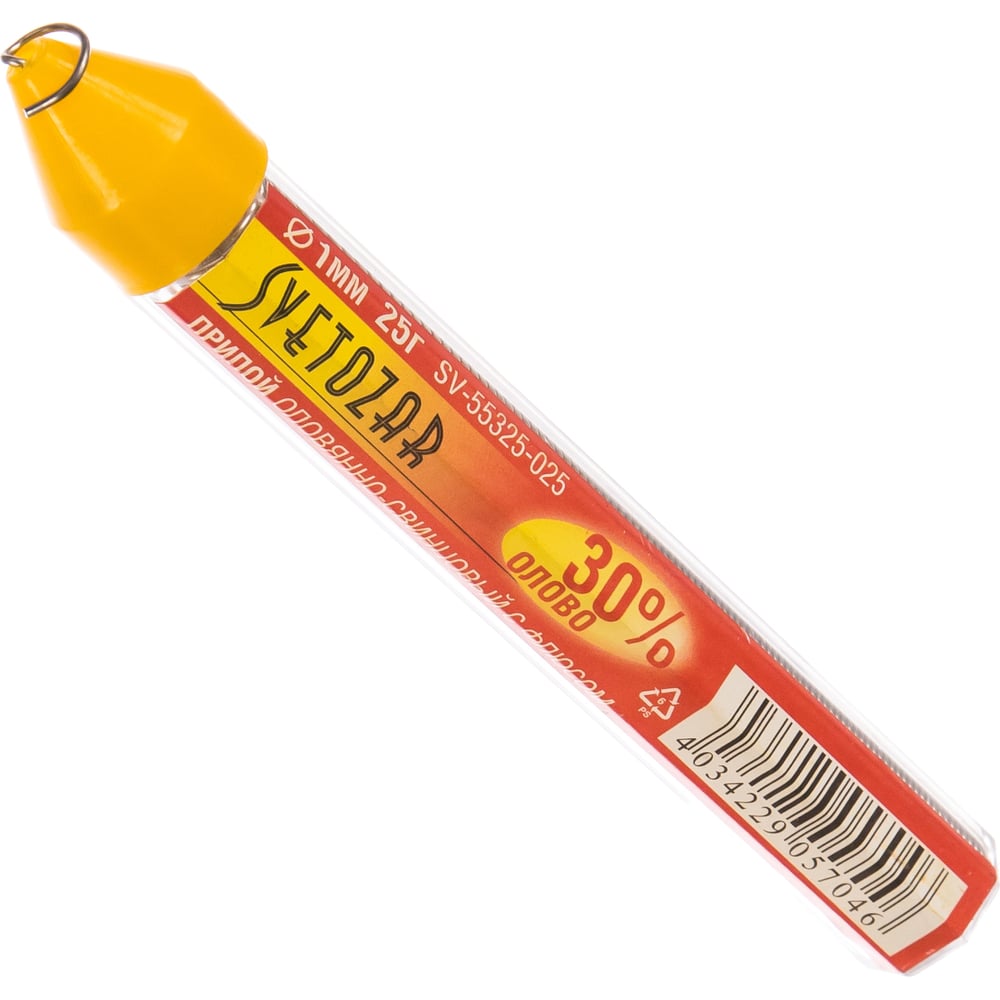 Оловянно-свинцовый припой Светозар 25 гр. 30% Sn/70% Pb SV-55325-025 ...