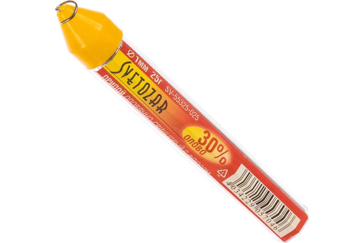 Оловянно-свинцовый припой Светозар 25 гр. 30% Sn/70% Pb SV-55325-025 ...