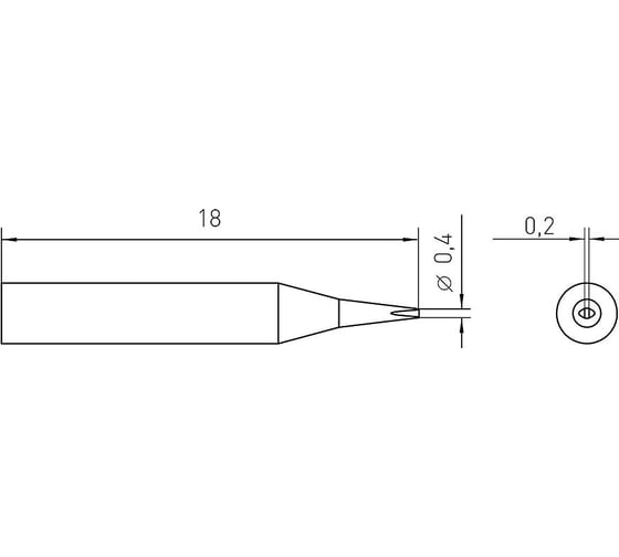 Паяльное жало RT RT 1SC WELLER 54461299