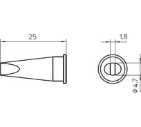Паяльное жало LHT E WELLER 54445199