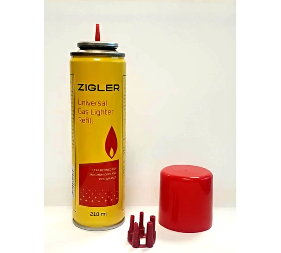 Газ для зажигалок 210 мл Zigler ГС 009