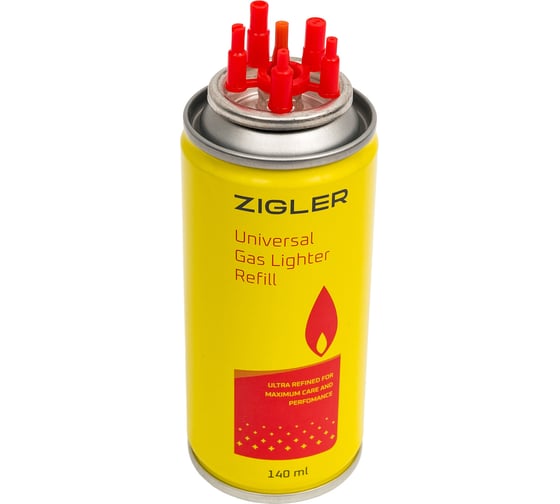 Газ для зажигалок 140 мл Zigler ГС 008